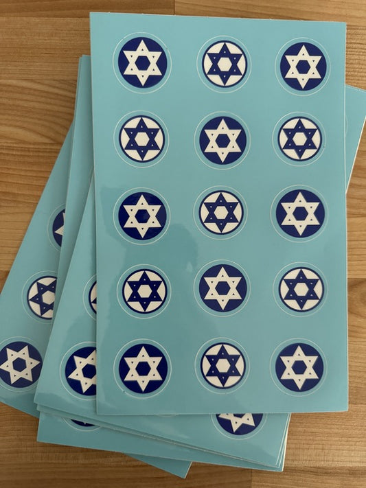 MC Star of David Sticker Sheet